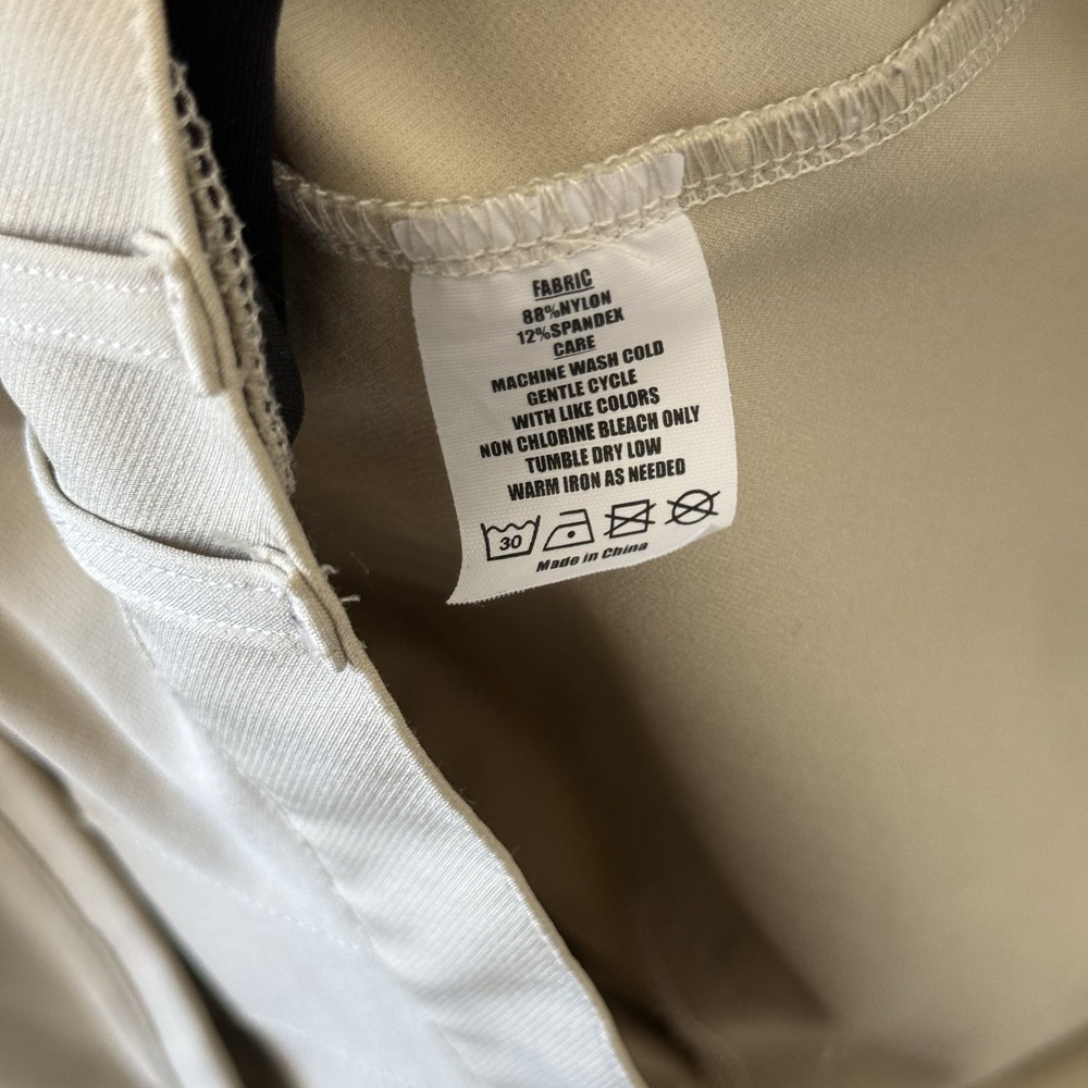 State and Liberty Shorts Mens Size 34 Beige Tan 9" Performance Stretch Athletic - Picture 8 of 13